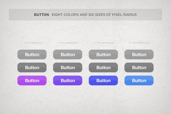 Simple Rounded Buttons preview image.