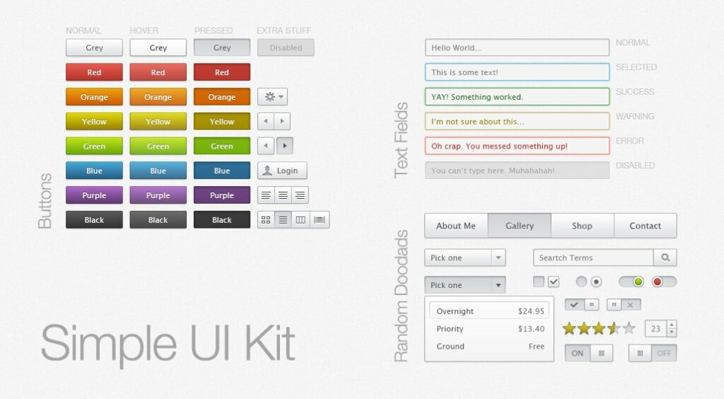 Simple UI Kit – MasterBundles