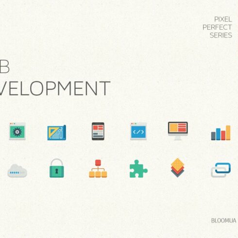 Web Development Flat Icons cover image.