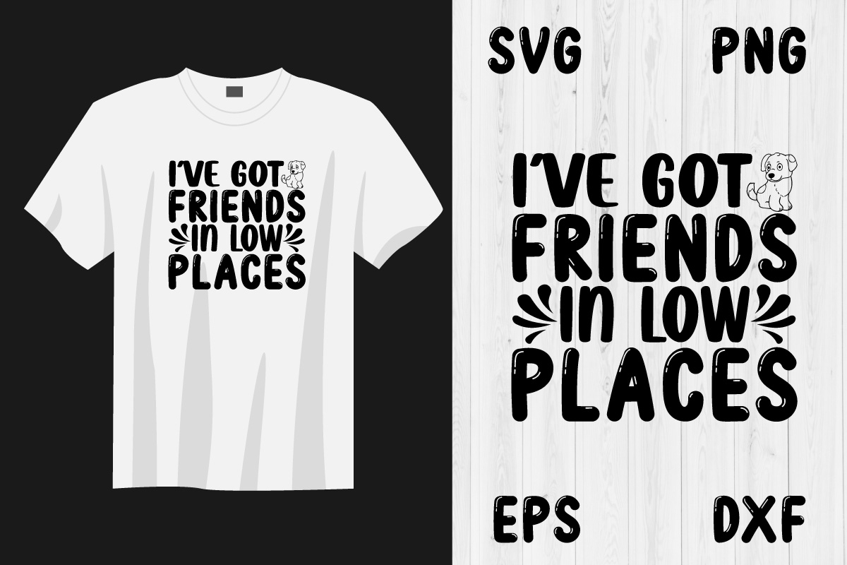 T - shirt that says i've got friends in low places.