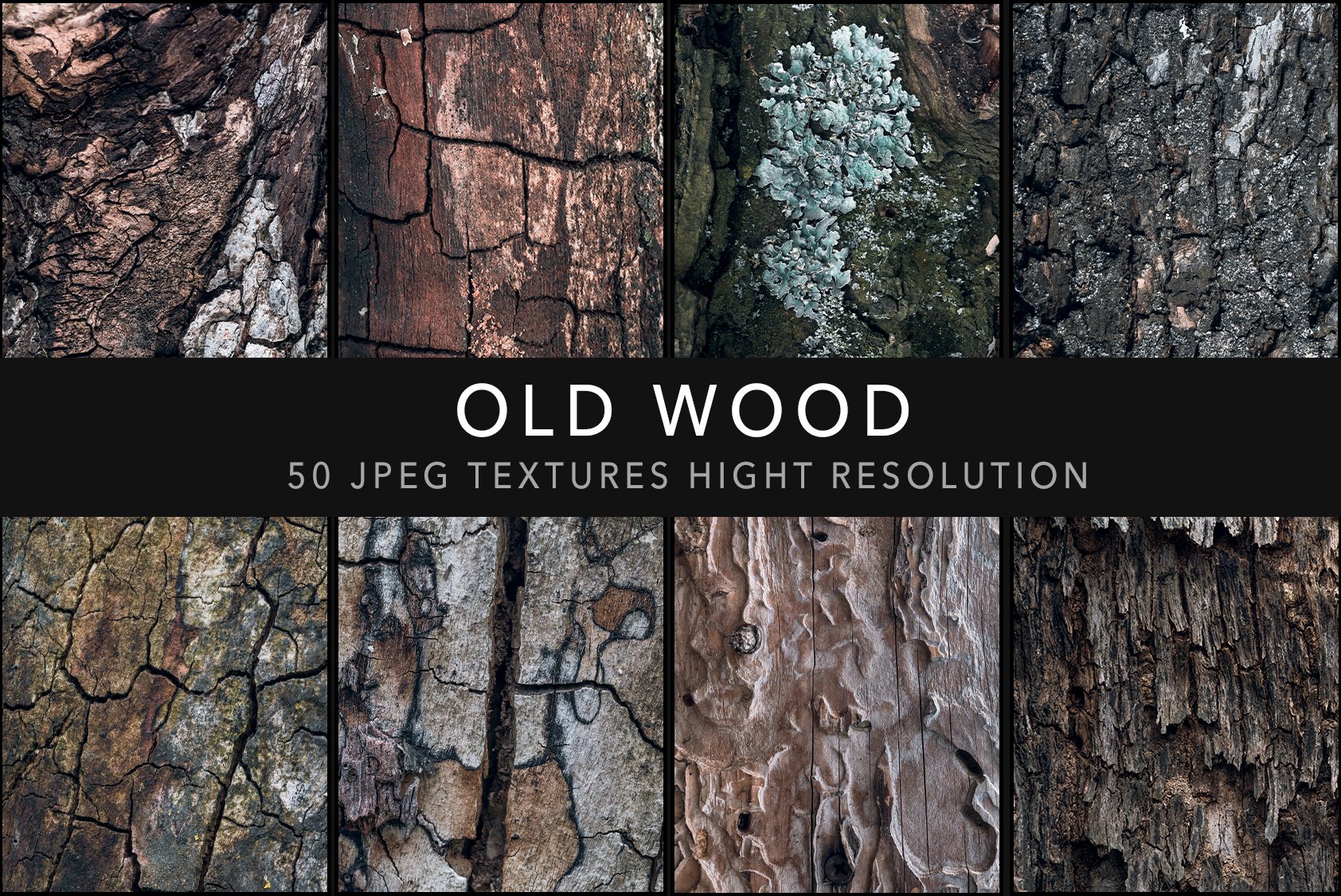 50 Old wood textures cover image.