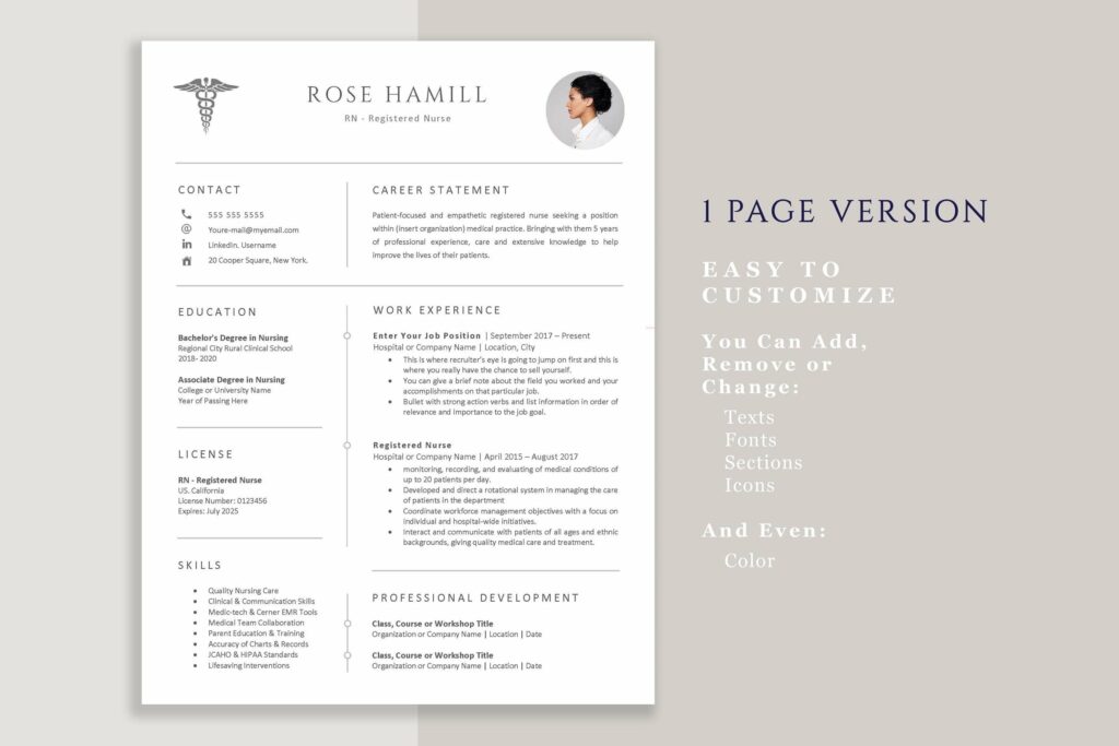 New Grad Nurse Resume Template MasterBundles   Slide3  177 1024x683 