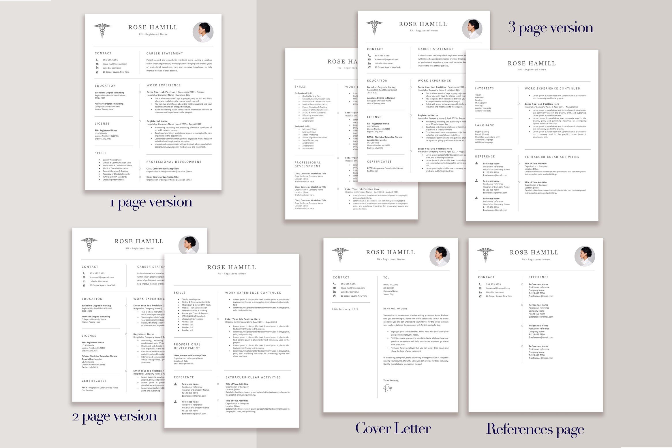 Bunch of different resume templates on a table.