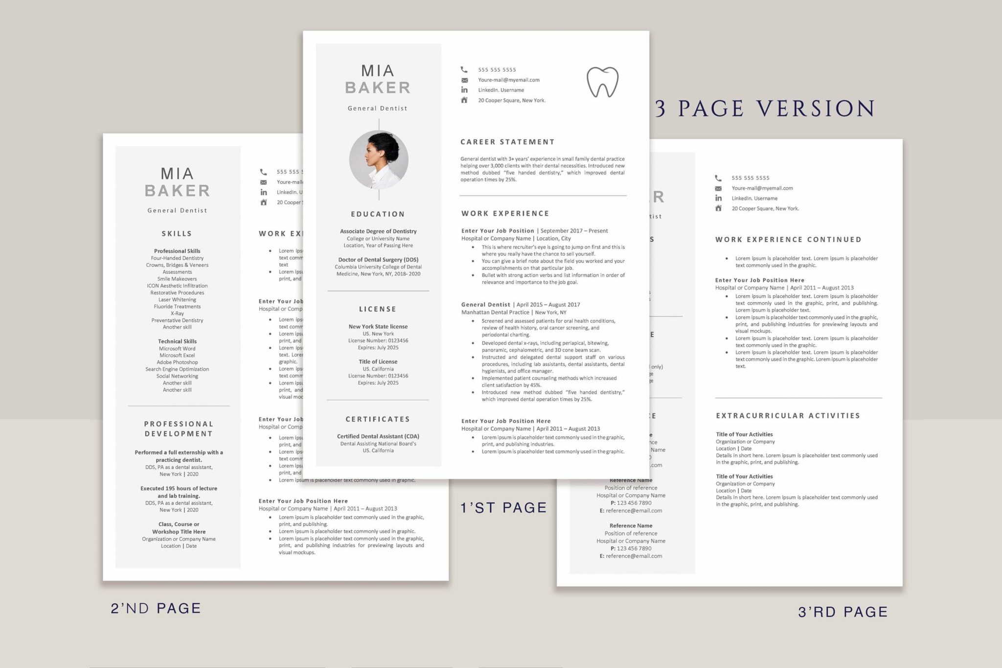 Dental resume template MasterBundles - Slide5 904 2048x1366 