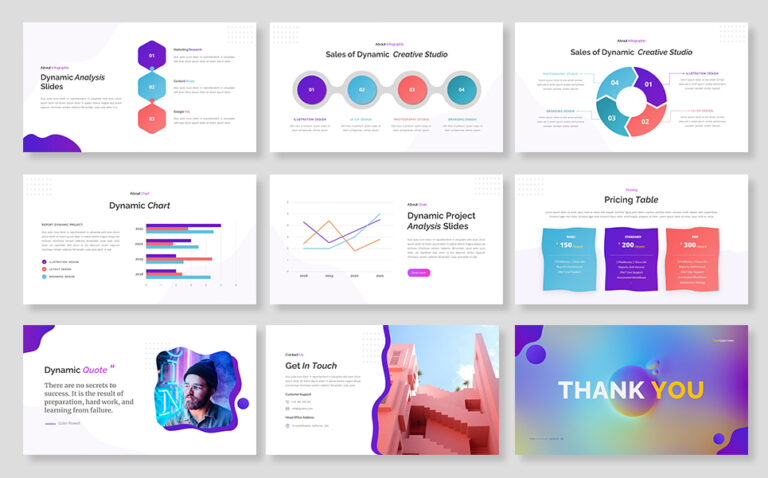 Dynamic - Creative Business Presentation PowerPoint Template ...