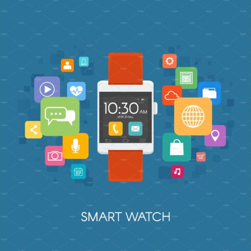 Watch with application icons cover image.