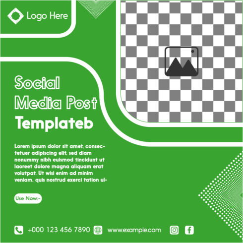 Social Media Post Template Design cover image.