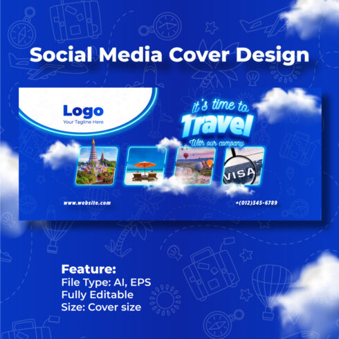 Social media cover design cover image.