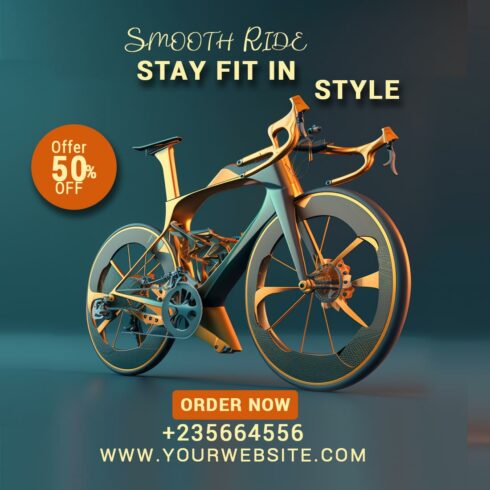 Social Media Template Of Bike cover image.