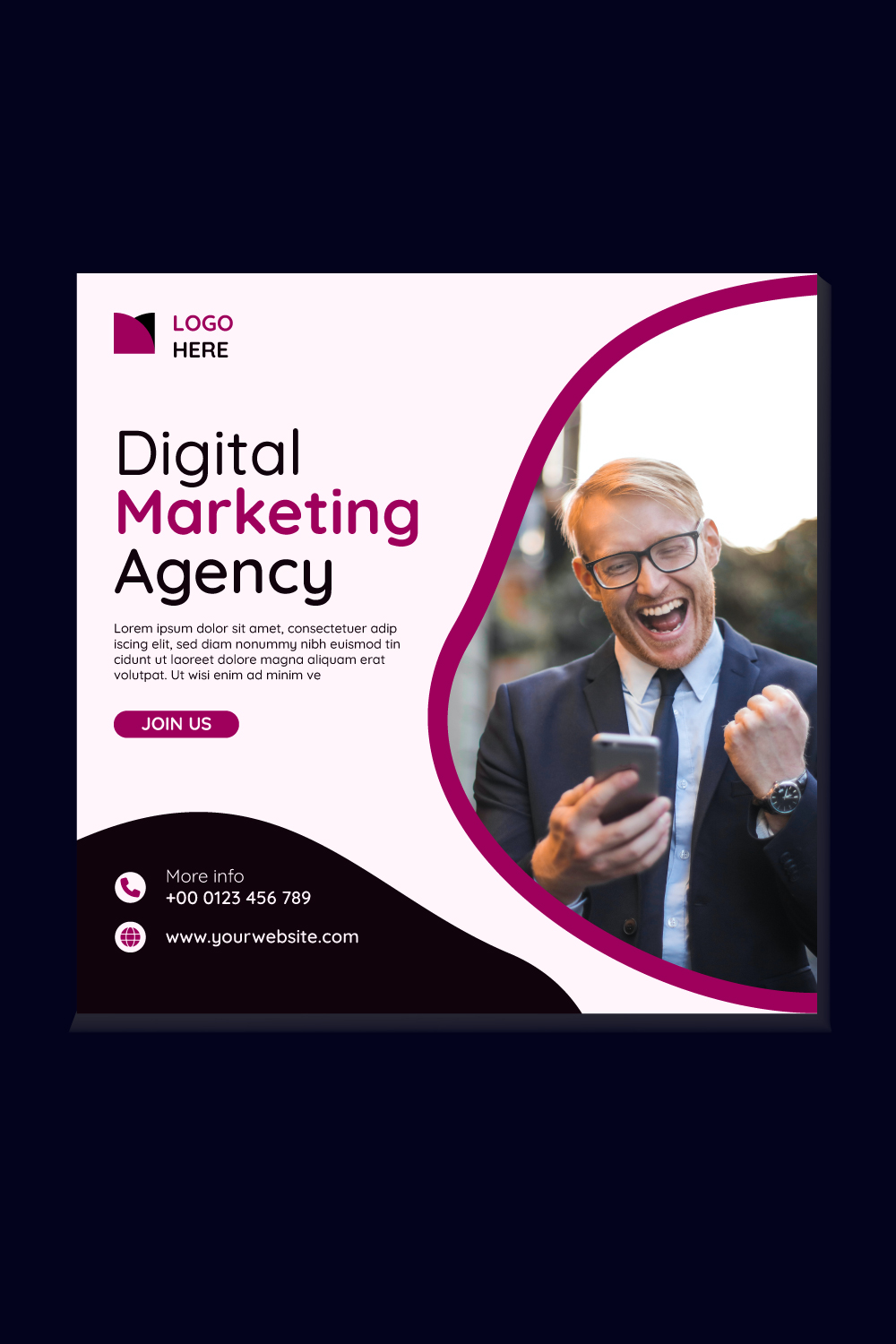 Social Media Post Facebook Post Digital Marketing Agency Template And Corporate Web Banner Design pinterest preview image.
