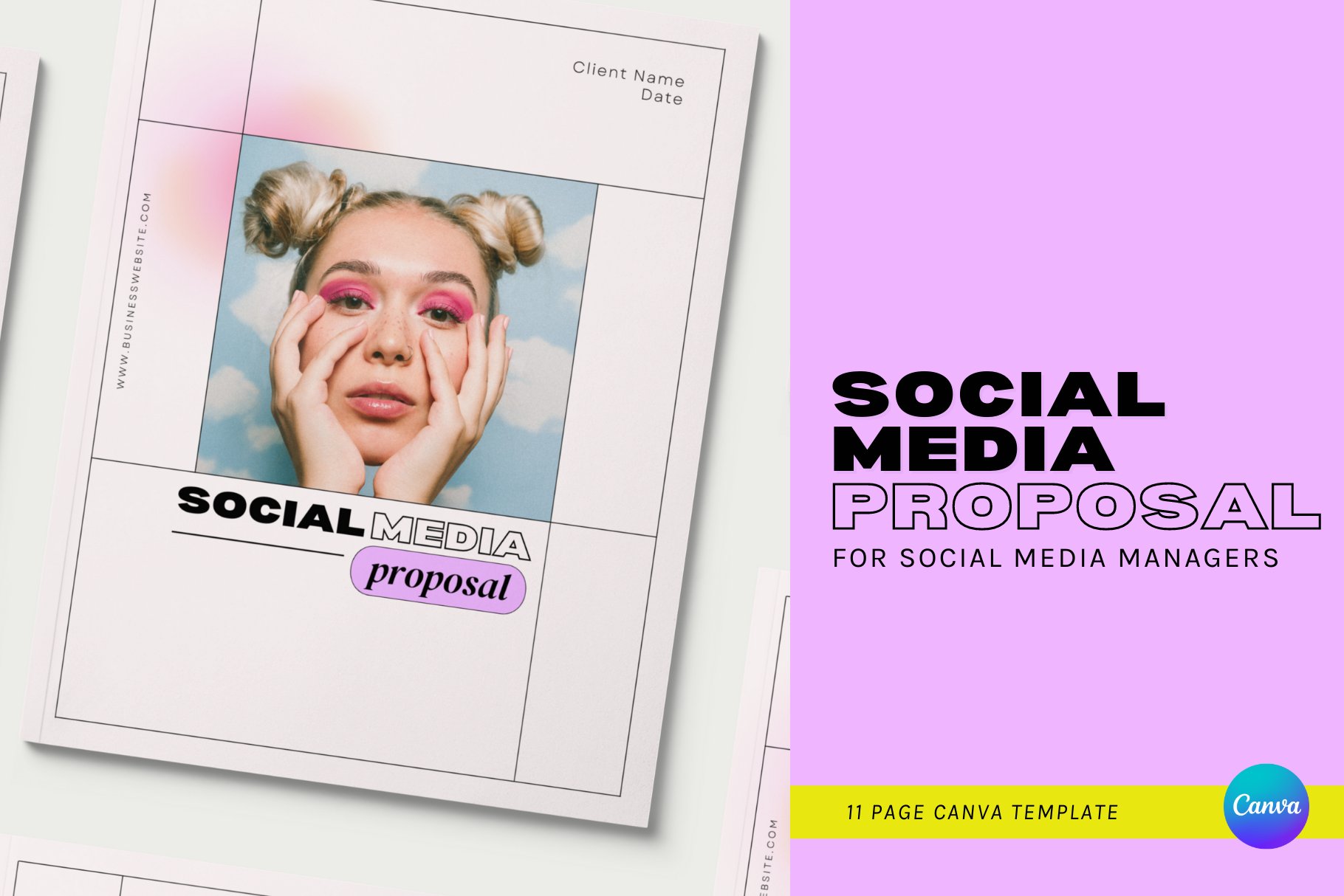 Social Media Service Proposal cover image.