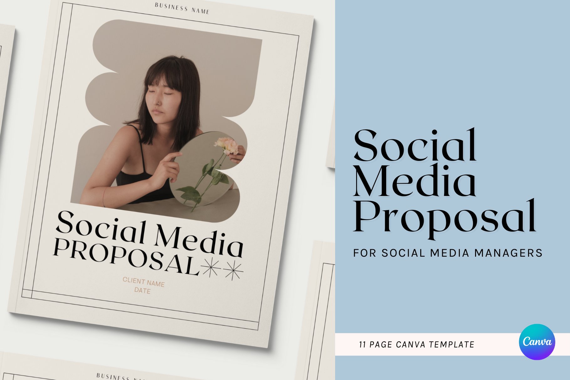 Social Media Service Proposal cover image.