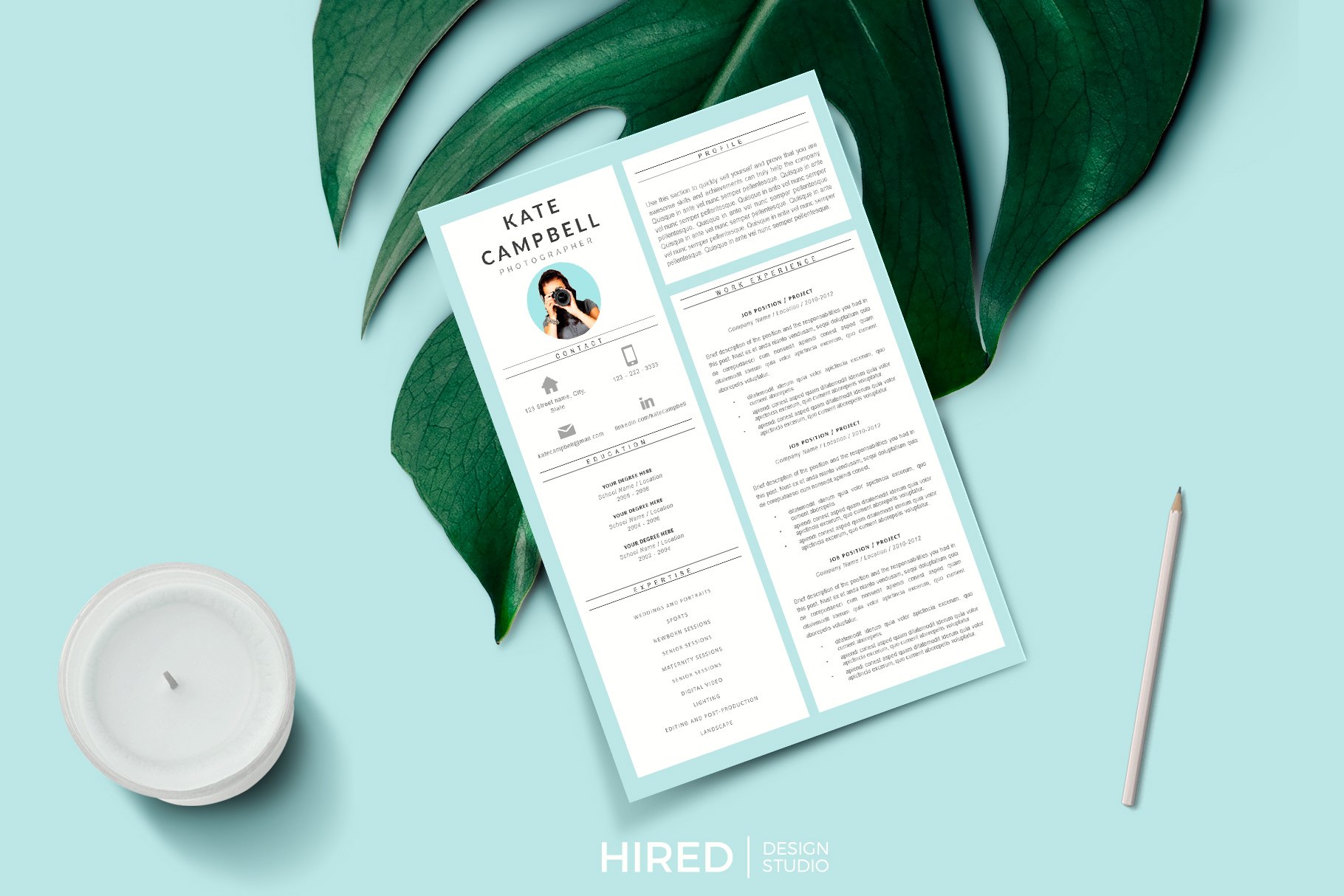 social media resume template for word and pages 28