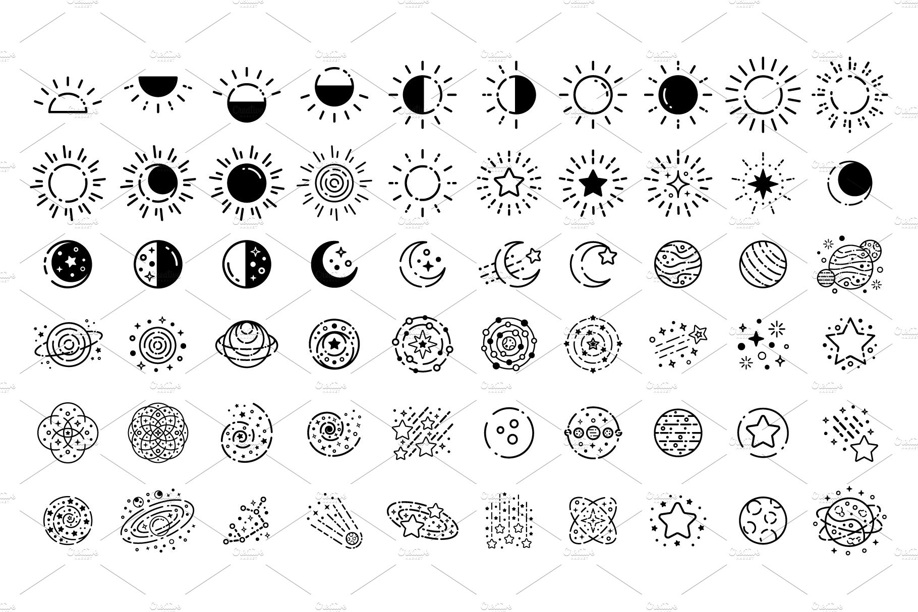 space symbols icons preview 993