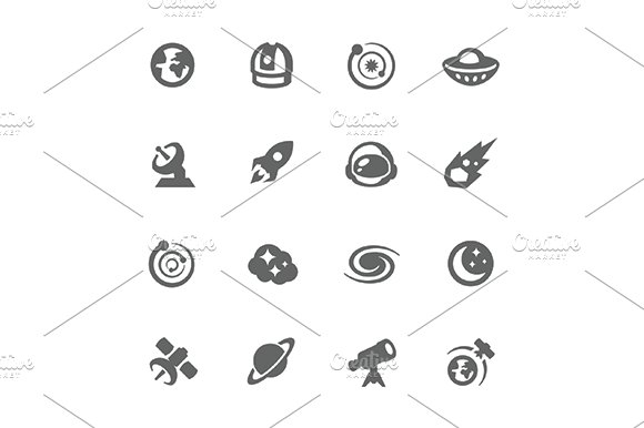 Simple Space Icons cover image.