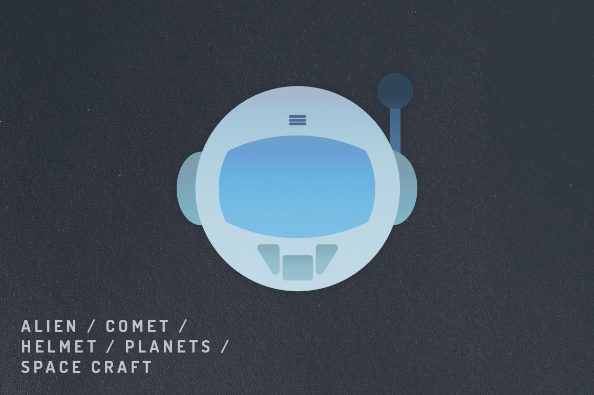 space icons creative market preview space helmet 219