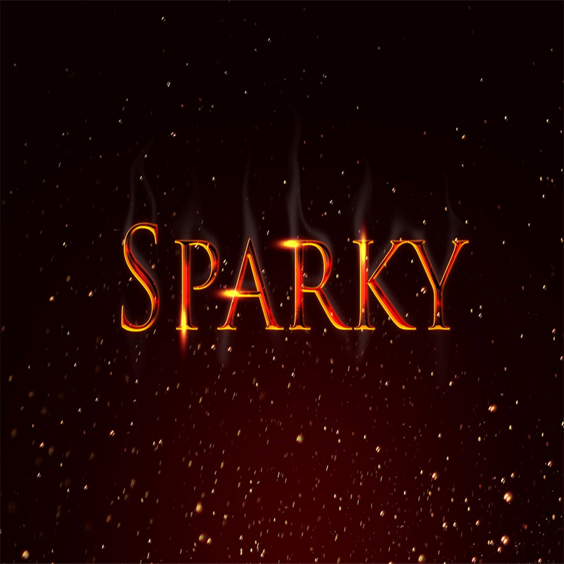 Sparky Text Effect preview image.