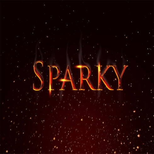 Sparky Text Effect cover image.