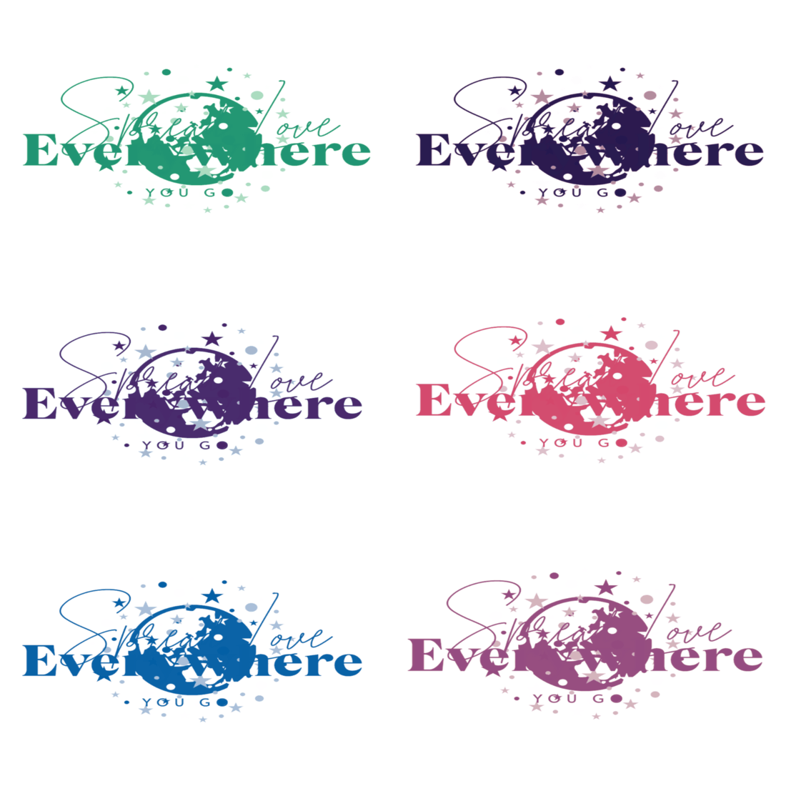 Tee Shirt "spread love everywhere you go" cover image.