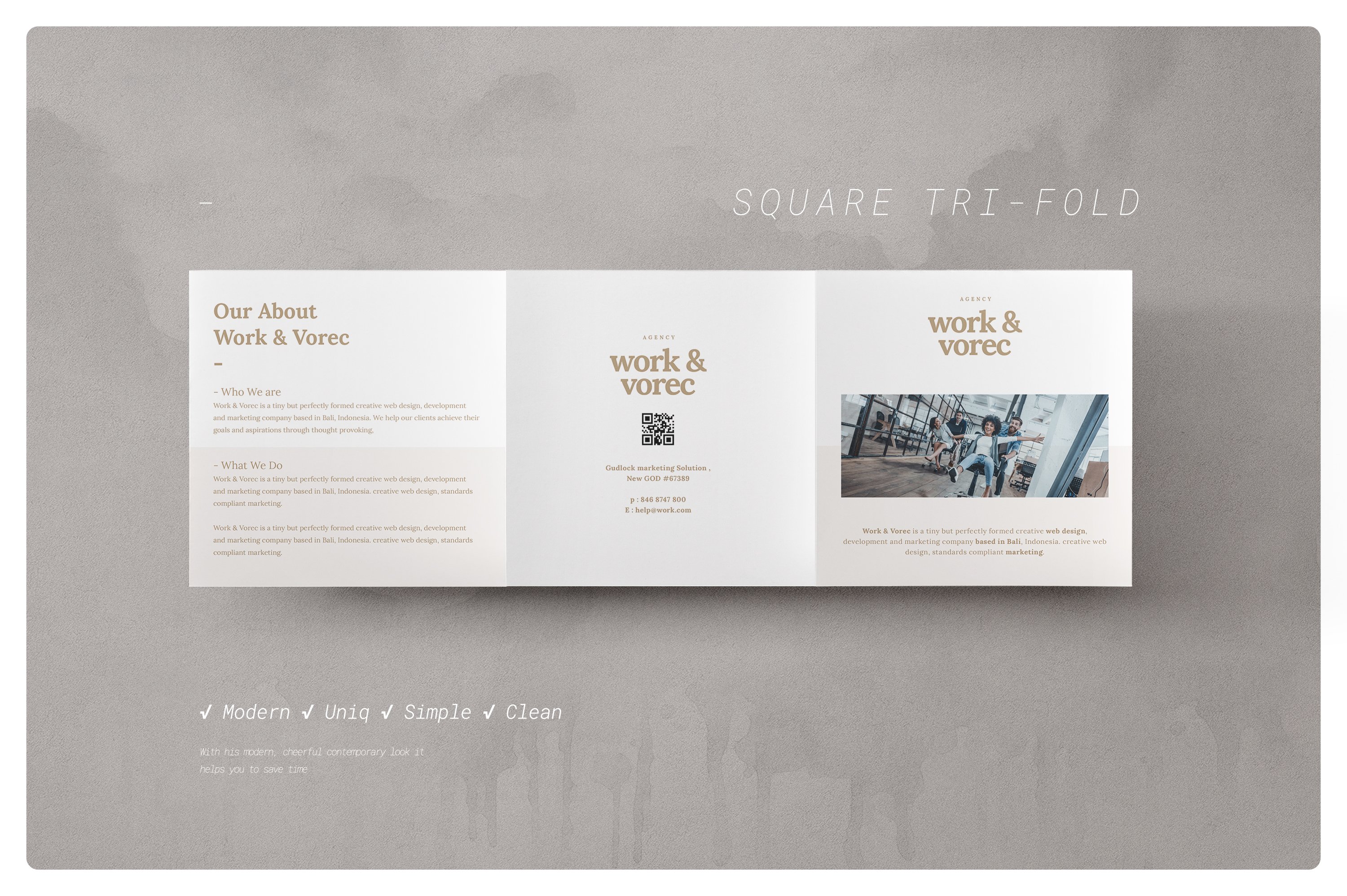 Square Brochure preview image.