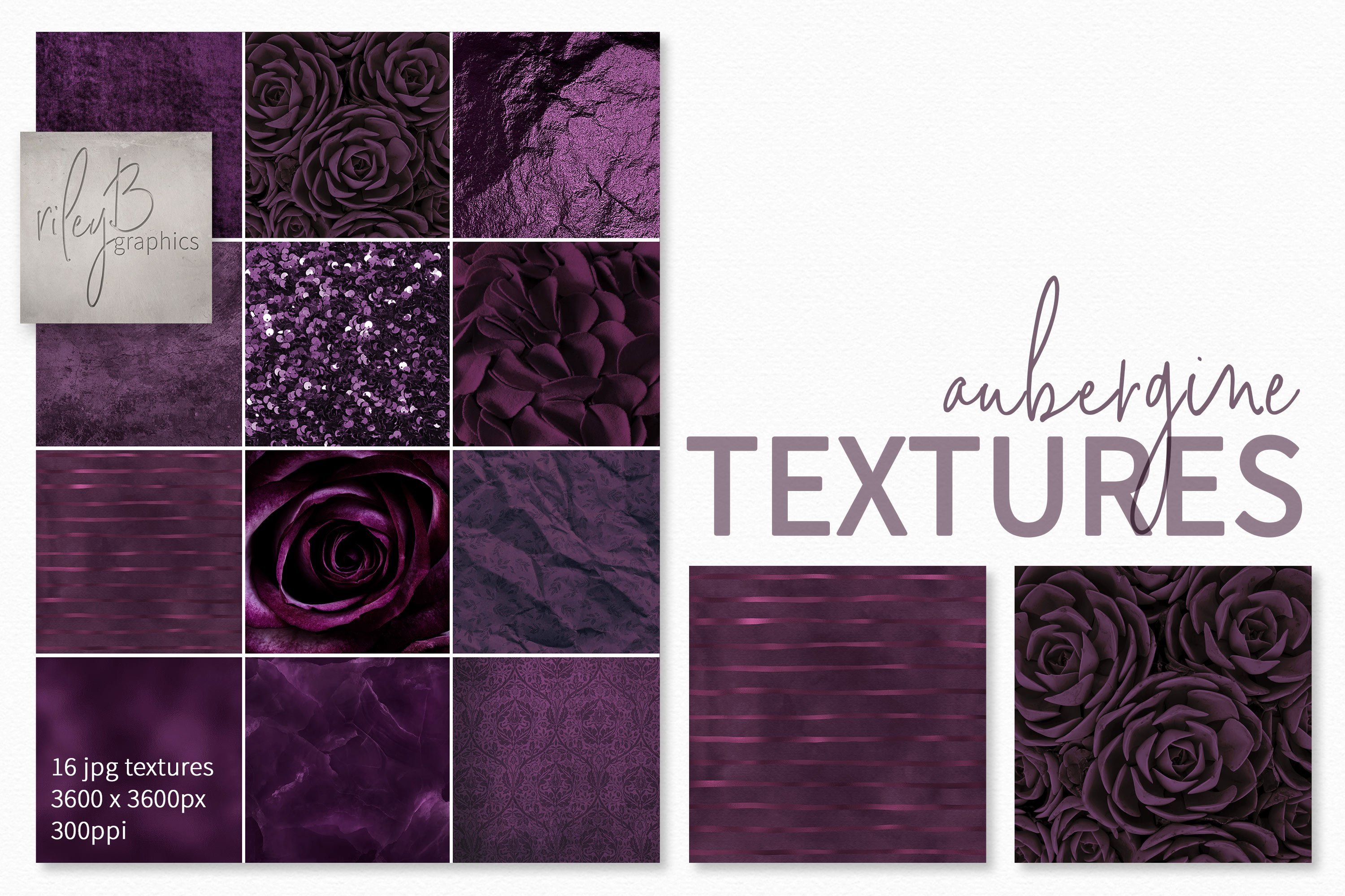 Aubergine Textures cover image.