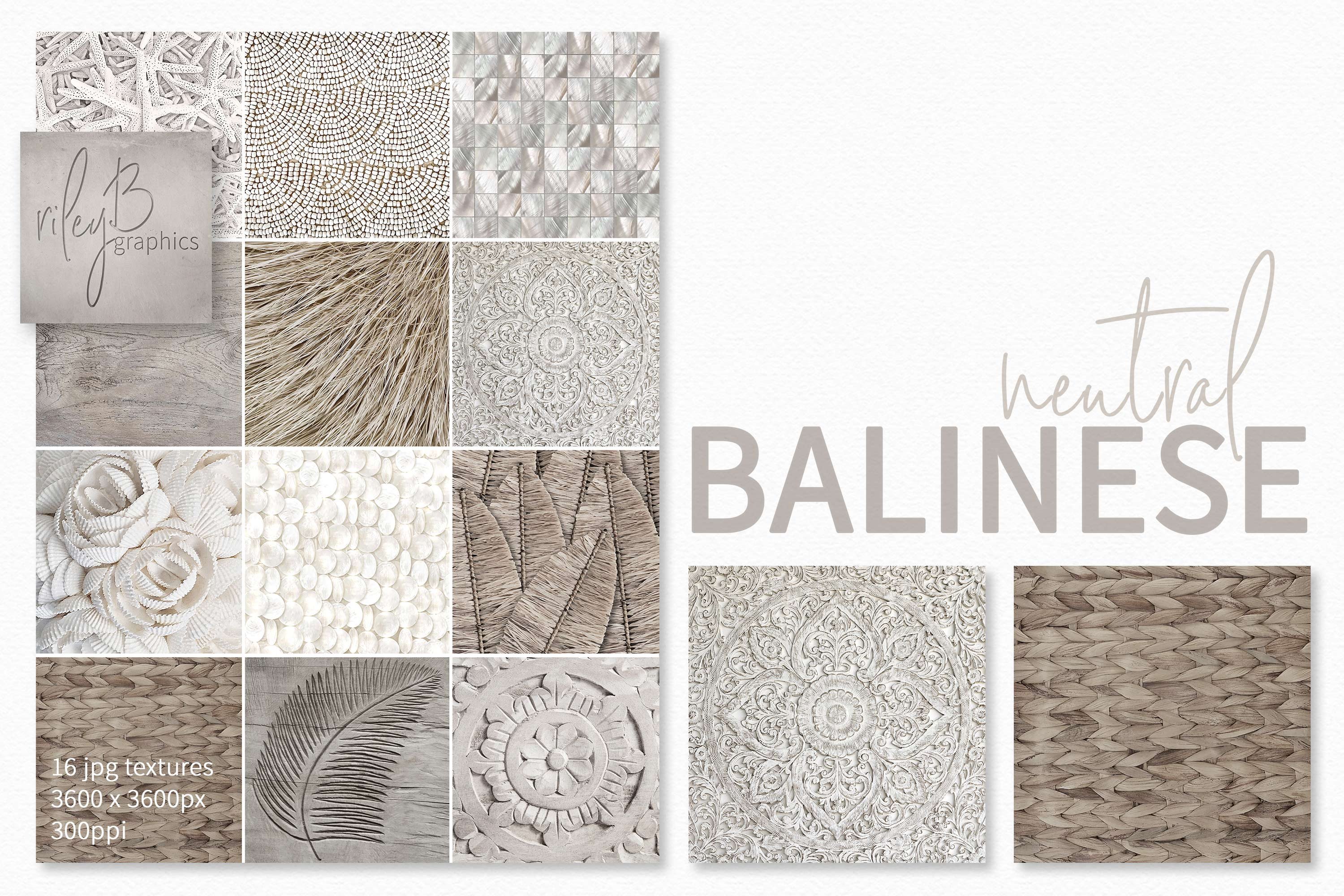Neutral Balinese Textures cover image.