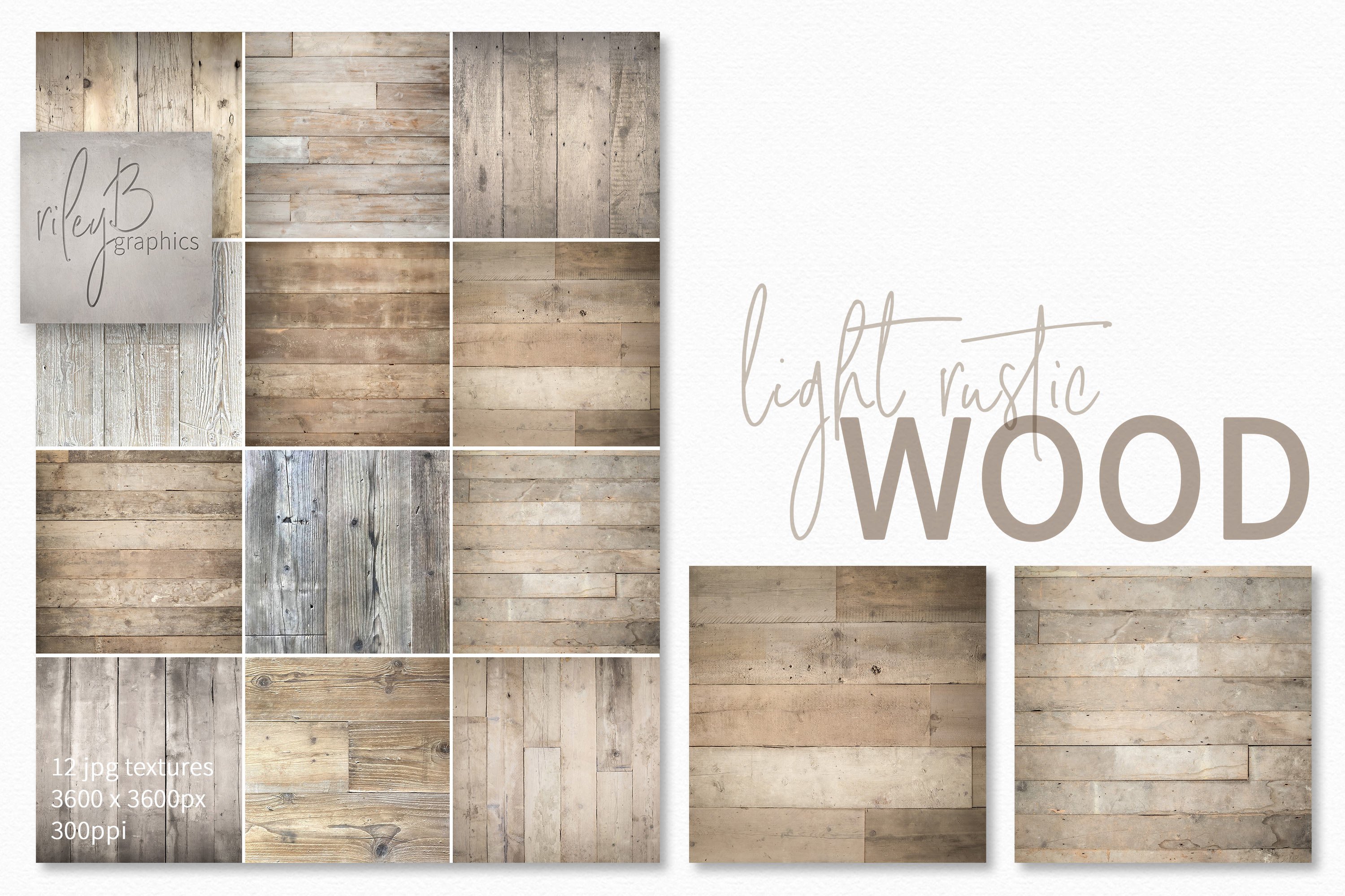Light Rustic Wood Textures cover image.