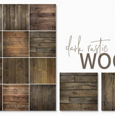 Dark Rustic Wood Textures cover image.