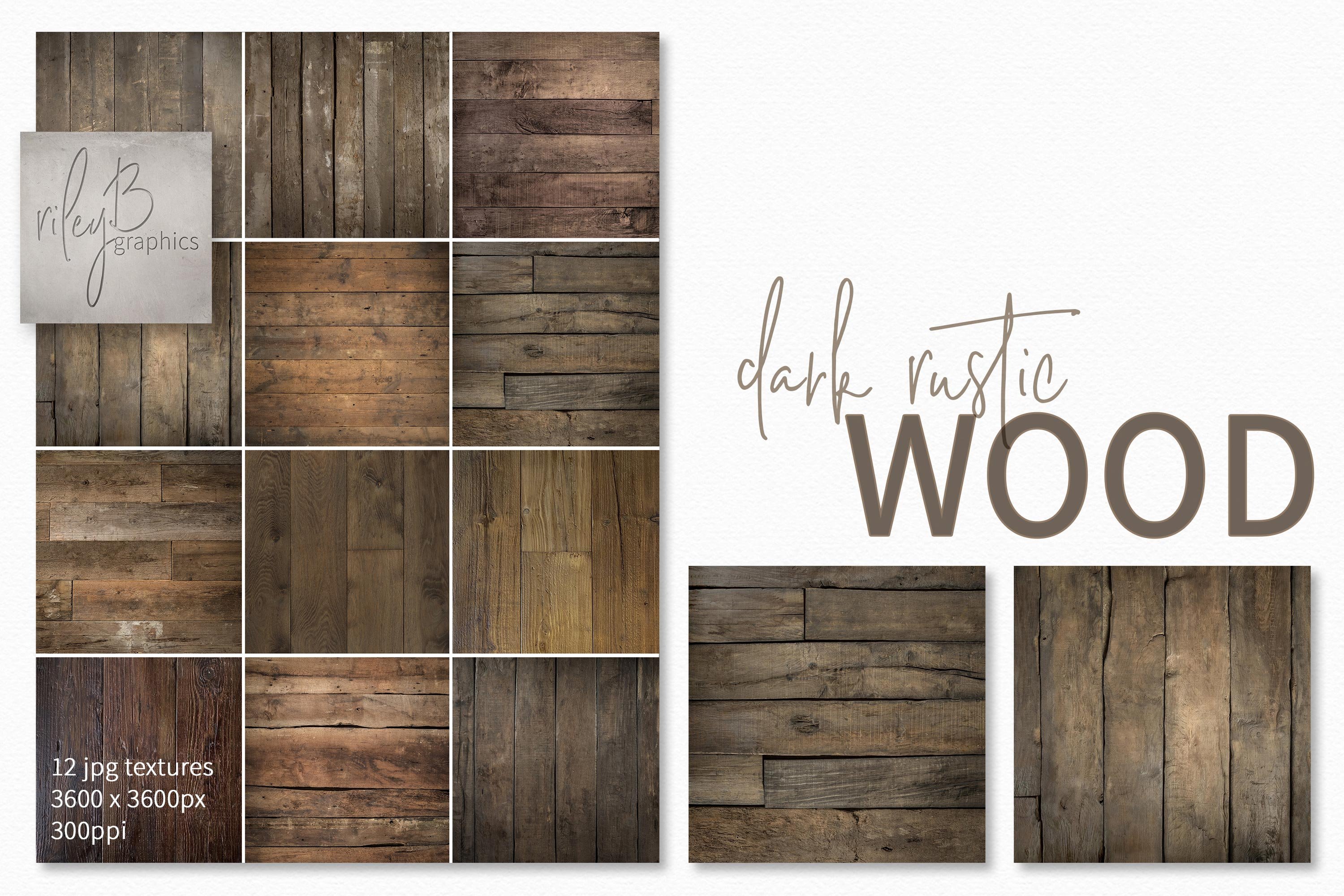 Dark Rustic Wood Textures cover image.