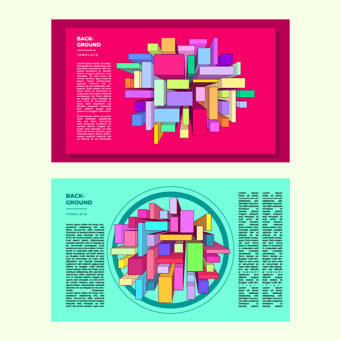 Magazine cover with a colorful abstract design.