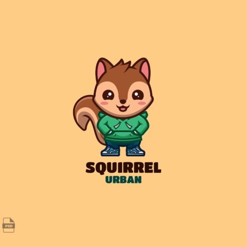 Urban Squirrel Cute Mascot Logo cover image.