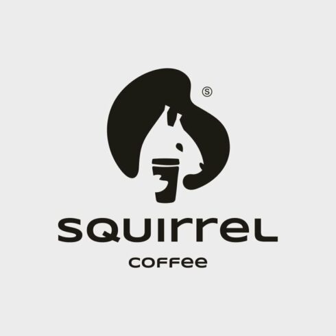 Squirrel Coffee Logo Template cover image.