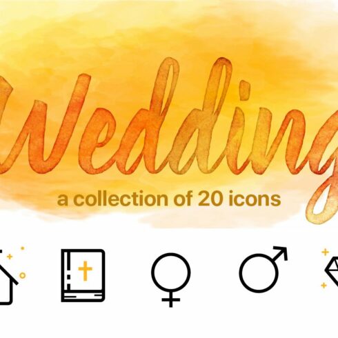 Wedding Icons cover image.