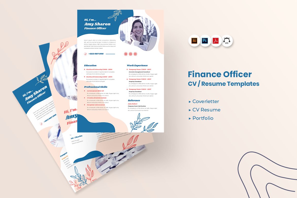 Brochure for finance officer cv resume templates.