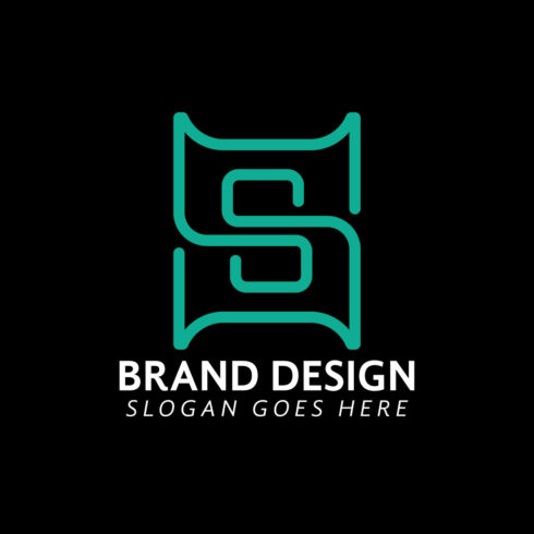 Letter SS logo design concept isolated on Black background cover image.