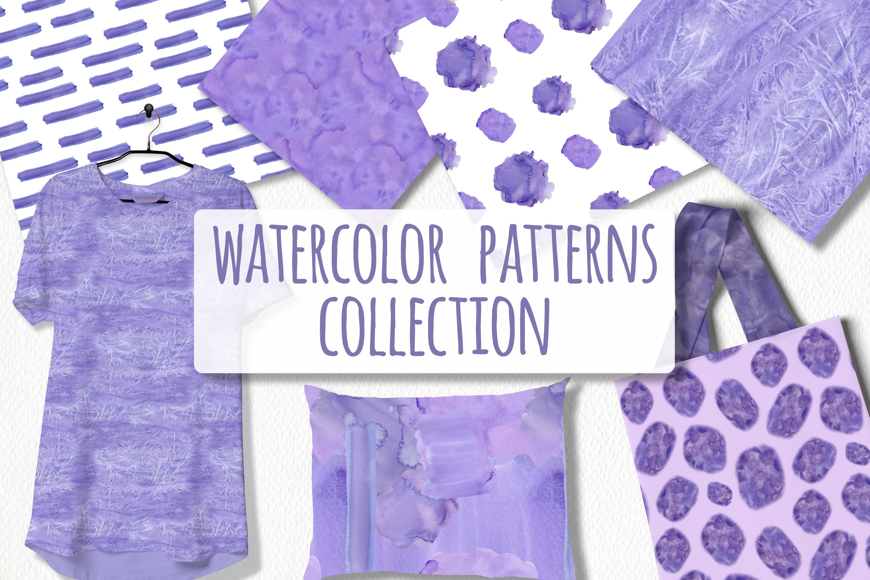 Very Peri Watercolor Patterns cover image.