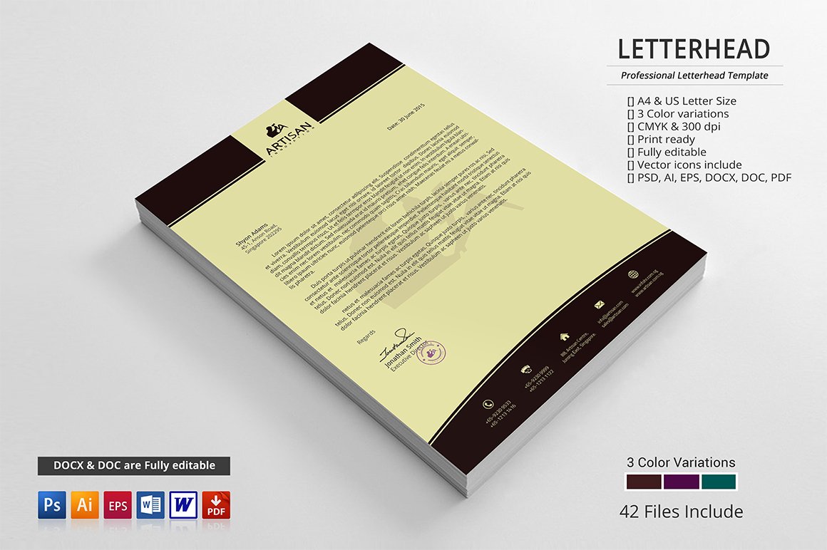 Letterhead cover image.