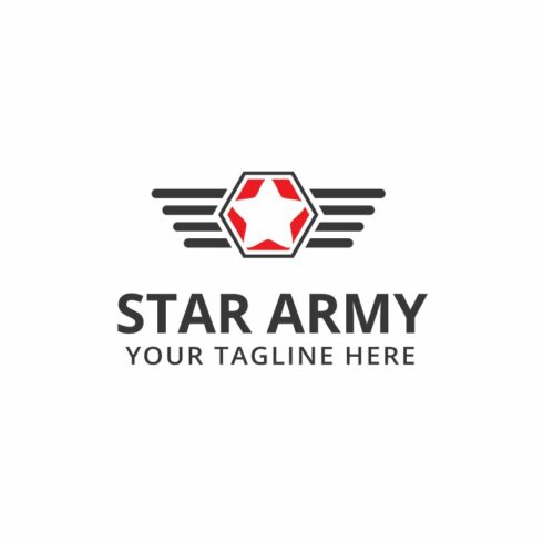 Star Army Logo Template cover image.