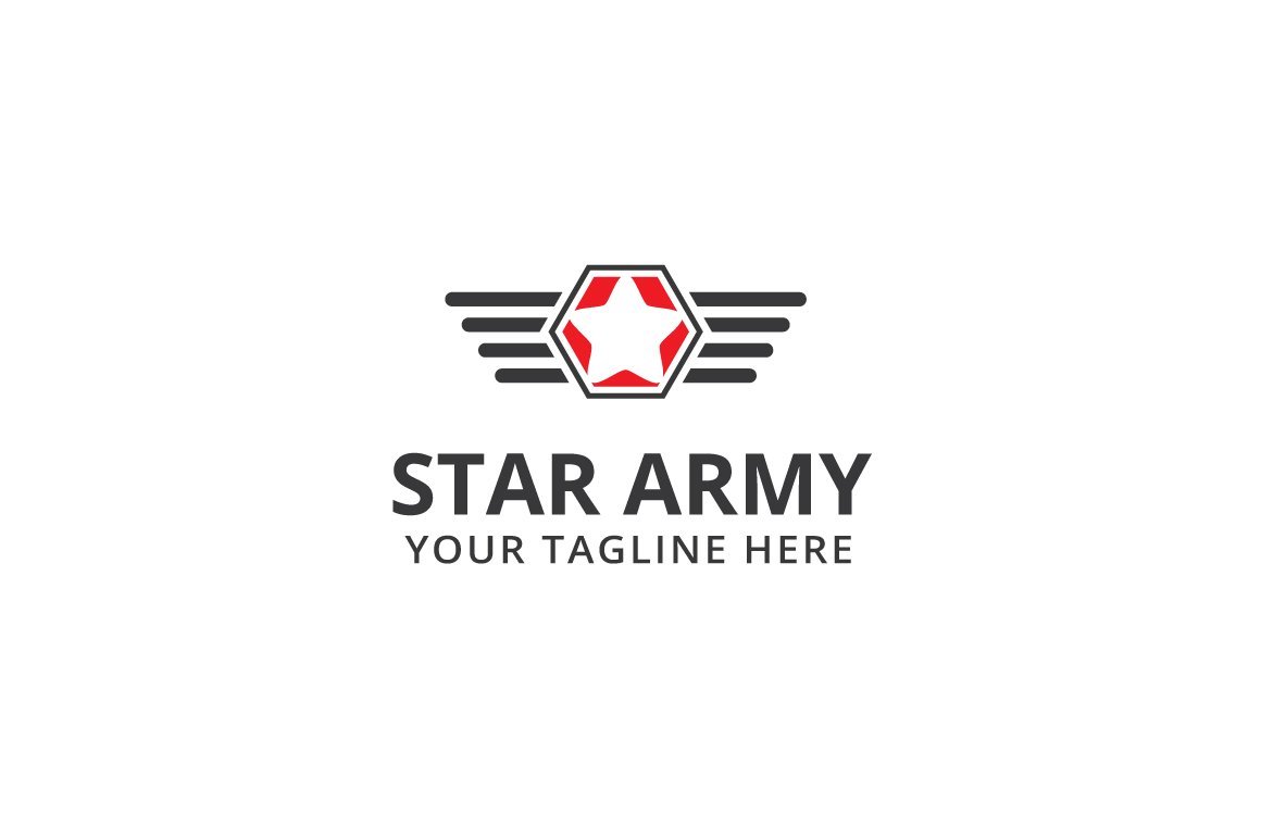 Star Army Logo Template cover image.