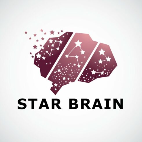 Star Brain Logo Template cover image.