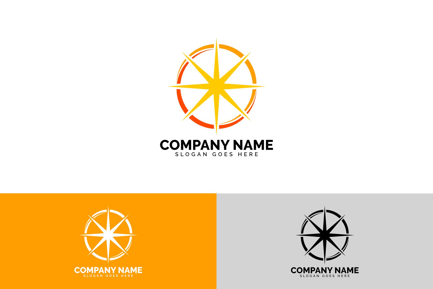 star logo template preview image.