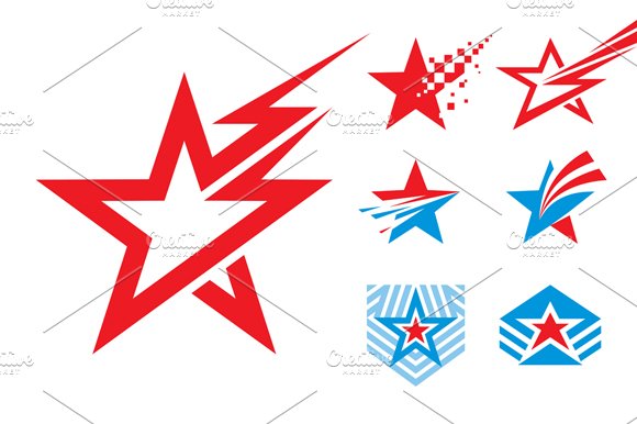 7 Stars - Logo Signs Illustrations cover image.