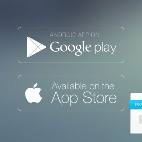 Apple App Store and Google Buttons cover image.