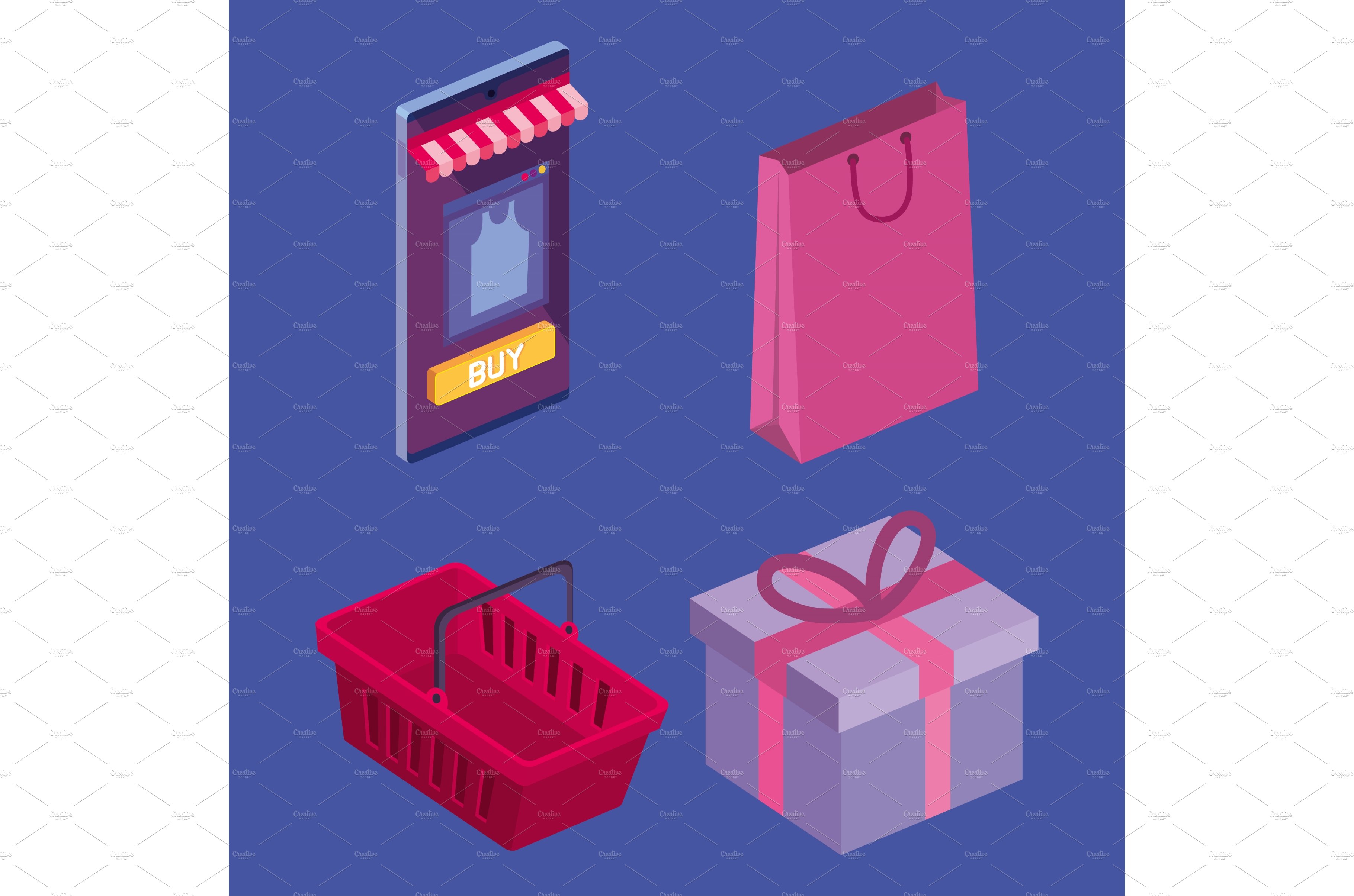 shopping online icons cover image.