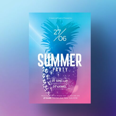 Summer Flyer Templates cover image.