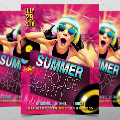 Summer Party Flyer cover image.