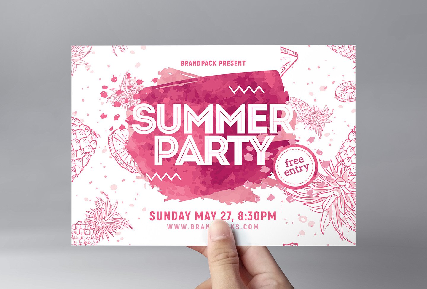 Summer Party Flyer cover image.