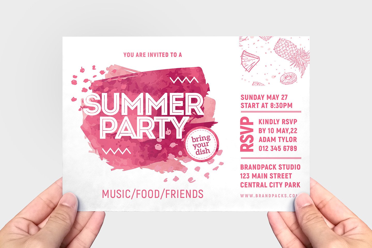 Summer Party Flyer preview image.