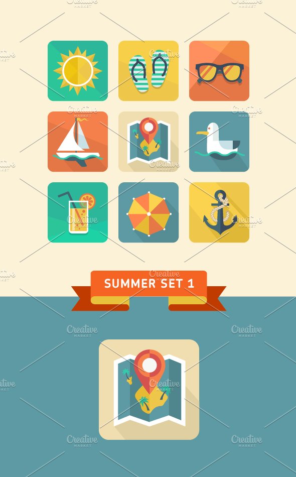 Summer icons 1 cover image.