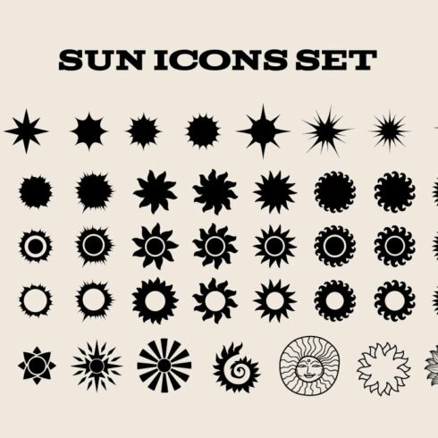Sun Icons Set cover image.